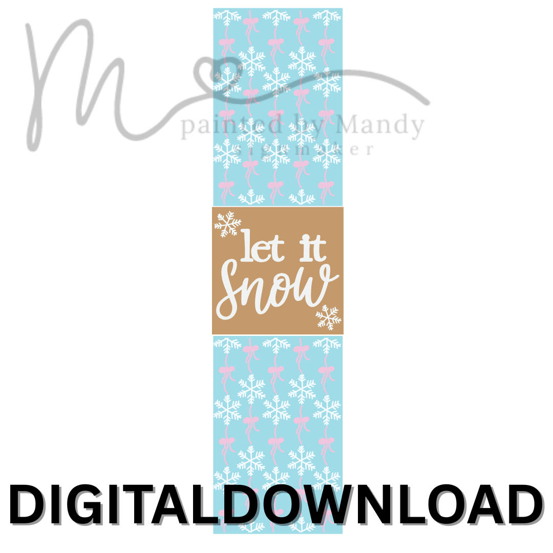 svg file - Let It Snow - digital download