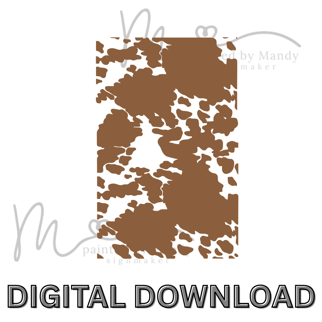 svg file - cow hide pattern