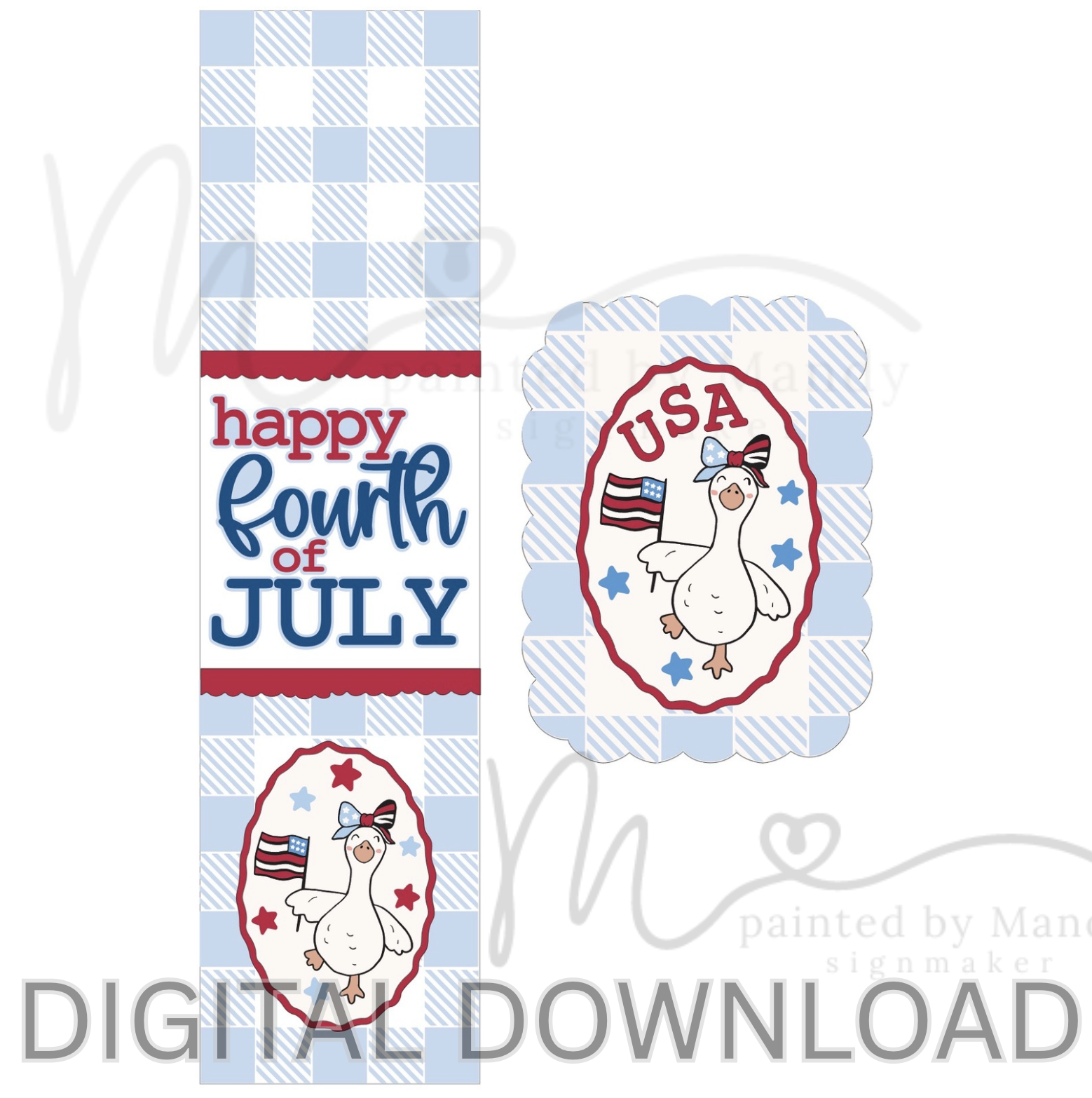 svg file - Patriotic Goose