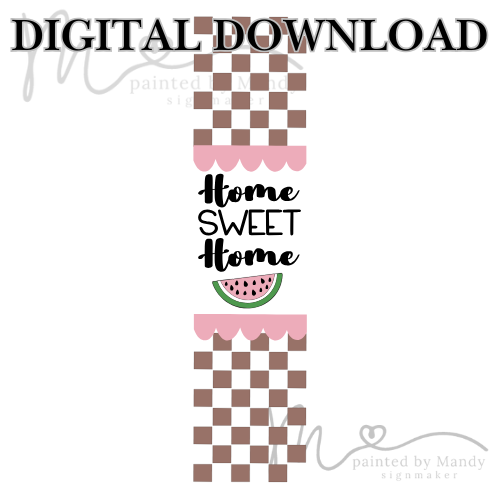svg file - watermelon + home sweet home