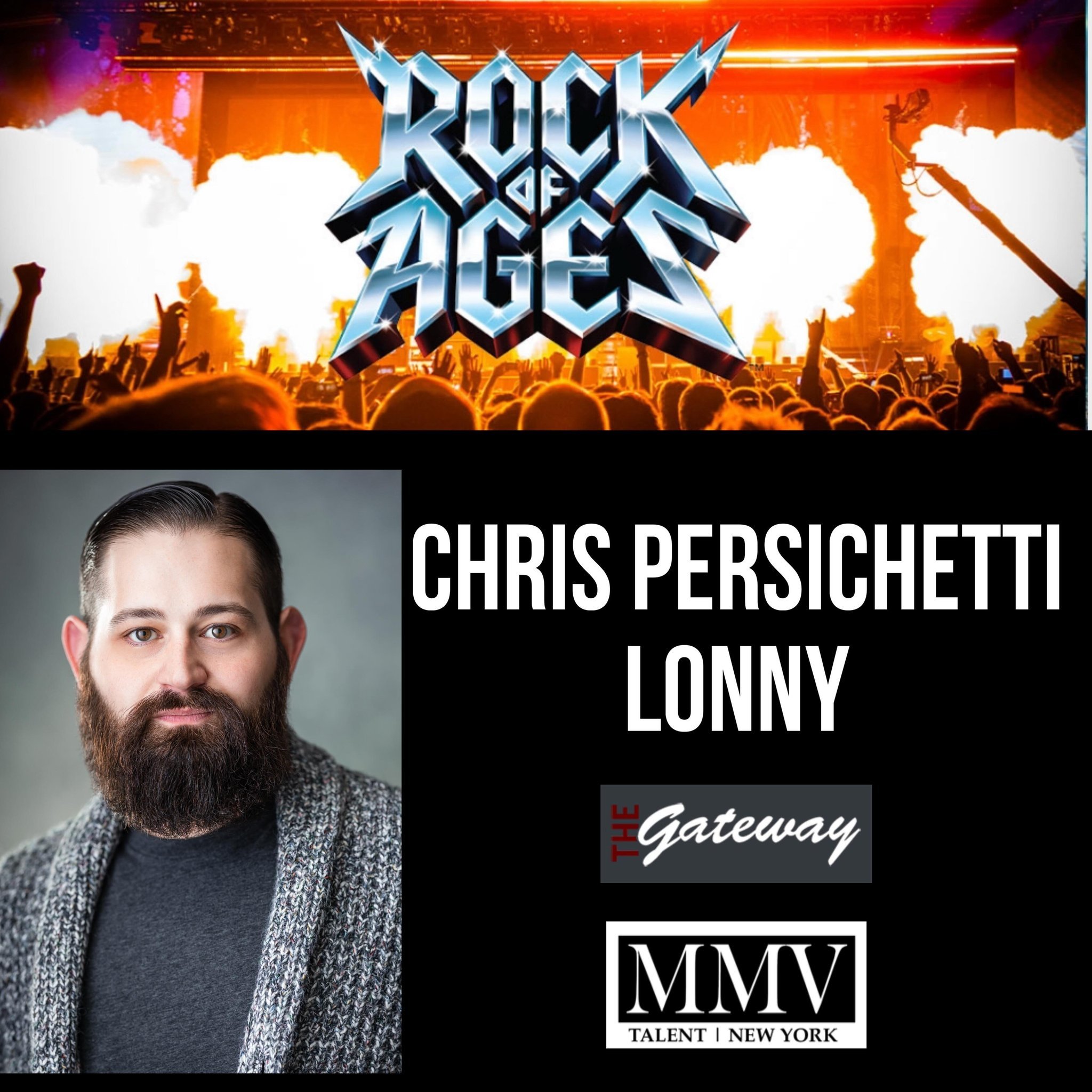 CHRIS PERSICHETTI is Lonny in Rock of Ages.🤘
Rocking the stage at The Gateway!
@chrisrozanski 
#mmvtalent