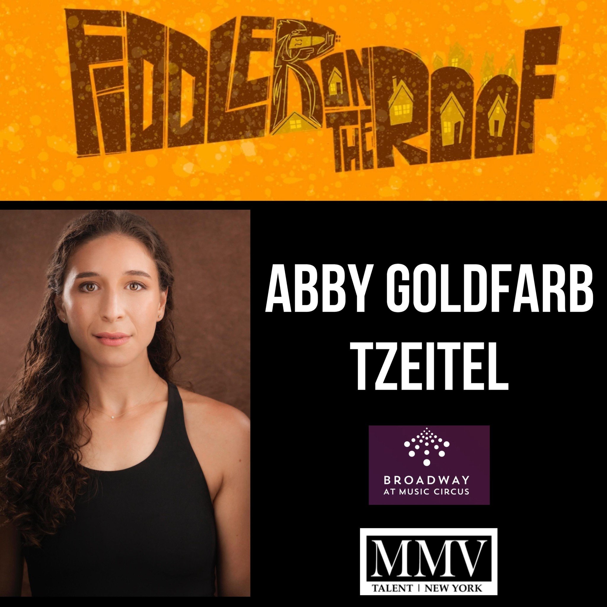 ABBY GOLDFARB is TZEITEL in Fiddler at Broadway At Music Circus this summer!! Go Abby 🤩
@abbygoldfarb 
#mmvtalent