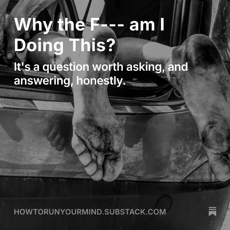 Why the F--- am I Doing This