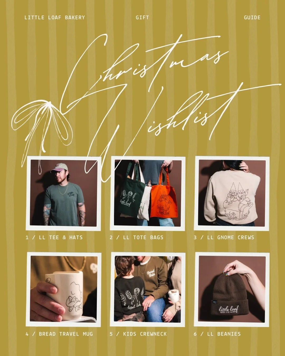 The perfect gift guide for the Little Loaf lover in your life!

From local made coffee mugs and beans from @socialcoffeesupply for the coffee drinker in your life to aprons and bannetons (not pictured) for the aspiring bread baker, we&rsquo;ve got yo