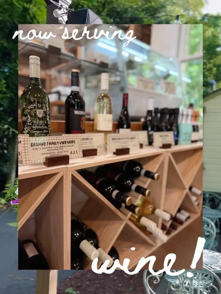 We&rsquo;ve got some new goodies in the shop and we think it&rsquo;s exactly what you need! 🍾

That&rsquo;s right! We&rsquo;re now offering wine to be purchased and enjoyed with your pastries here at the shop, or to take home and pair with your dinn