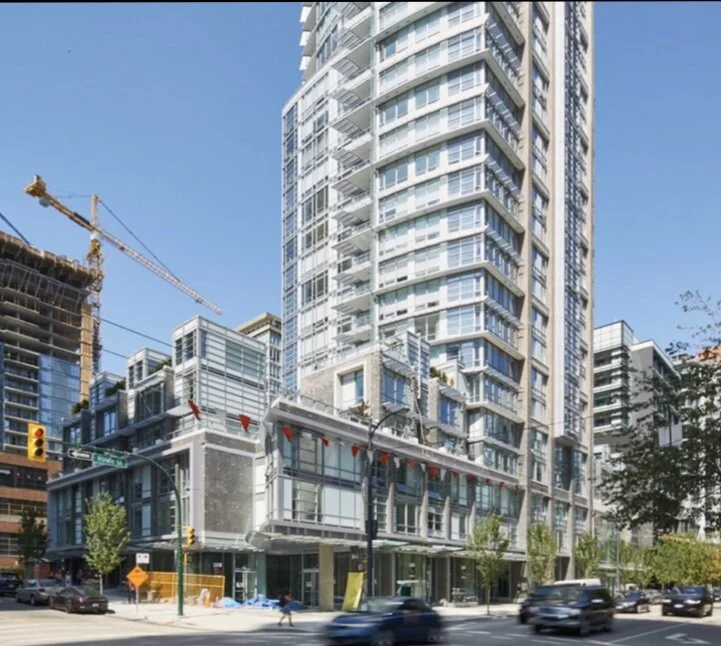 Tate Downtown: Corner of Howe and Drake Streets. Design Concept: Gregory Borowski at Merrick Architecture for Bonds Group. Photo: Sunny Jhooty 2019