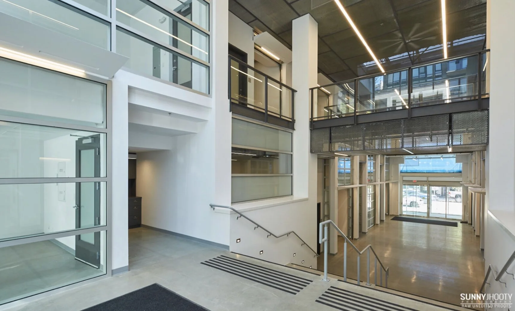 Howe Street Studios: Atrium View. Design Concept: Gregory Borowski at Merrick Architecture for Bonds Group on behalf of the City of Vancouver. Photo: Sunny Jhooty 2019