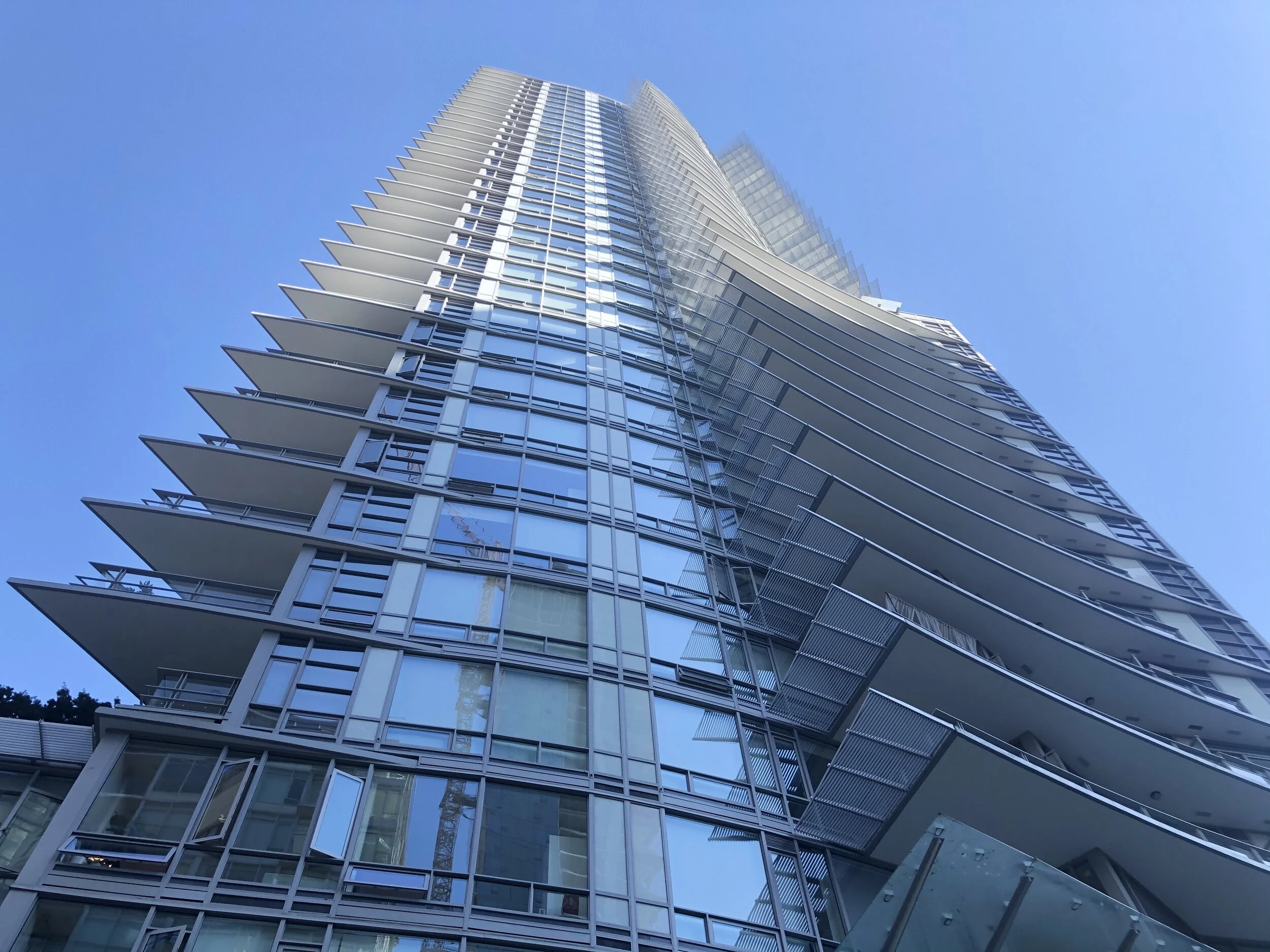 Tate Downtown:  View to NW corner.  Design Concept:  Gregory Borowski at Merrick Architecture for Bonds Group.  Photo:  Gregory Borowski 2020