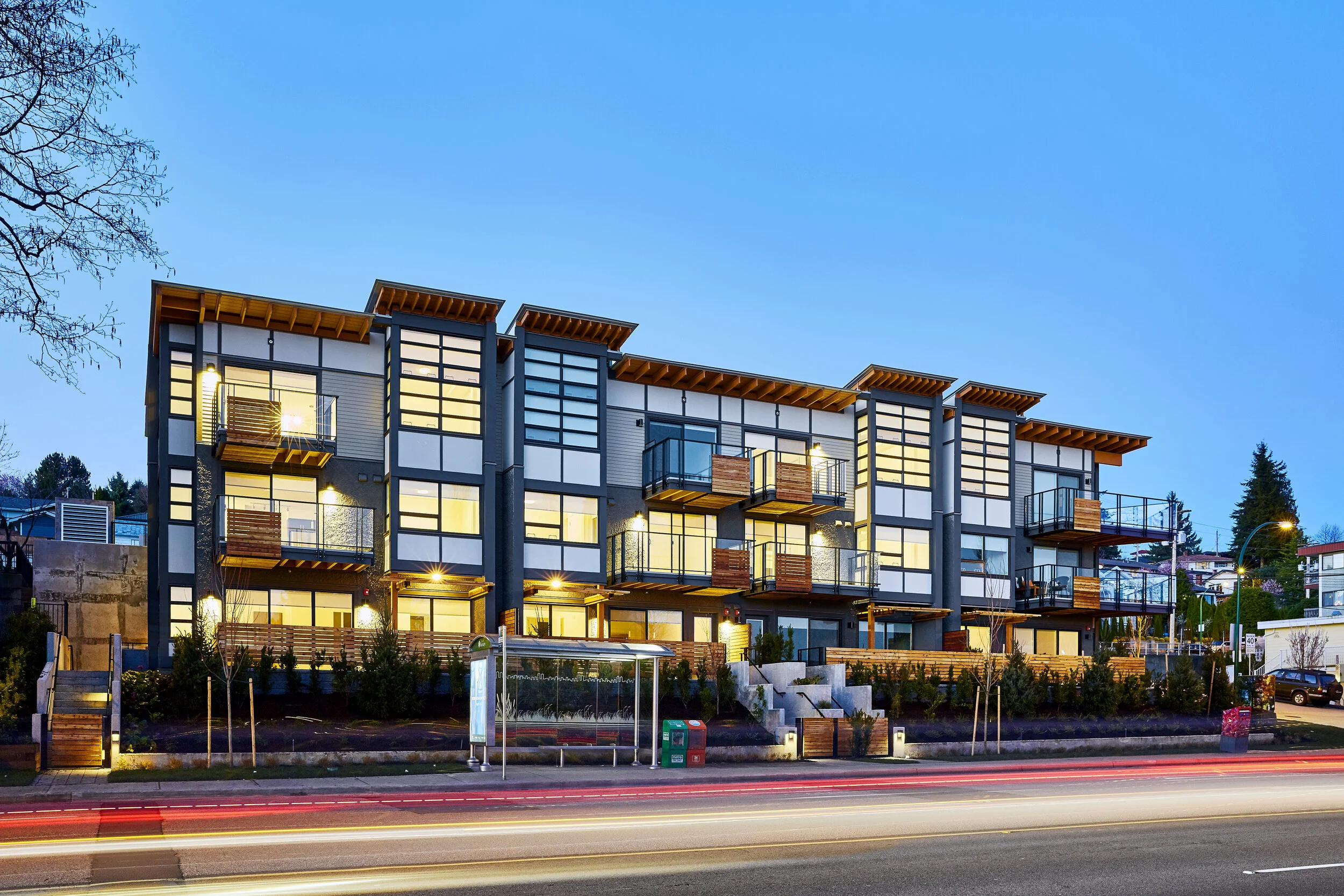 Vista: View NE from Hastings St. Design Concept: Gregory Borowski with Gina Lyons at Merrick Architecture for Timeless. Photo: Sunny Jhooty 2016