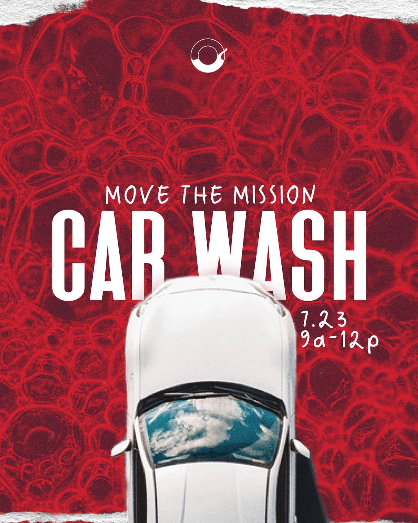 Hey @ovrflwyouth ! Move The Mission Car Wash is this Saturday! Come prepared to sweat a little, get wet a lot, and move the mission forward!