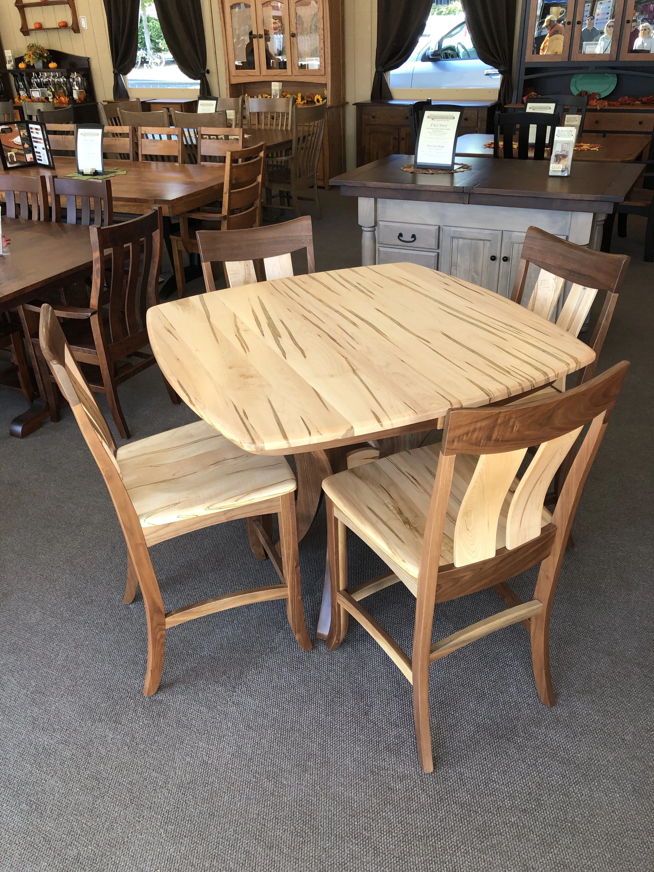 Ambrosia Maple and Walnut Ped Table 1.jpeg