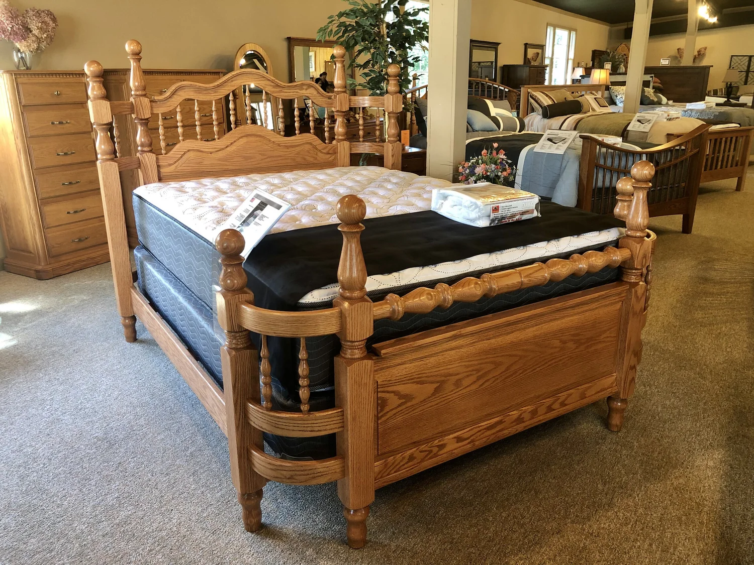 Queen Wrap Around Bedframe — Oak Specialists Furniture
