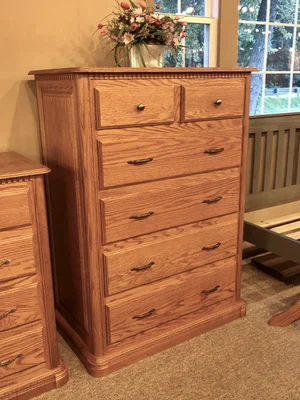 black and metallic gold dress Amish Carlisle Solid Wood Tall Dresser main image 0