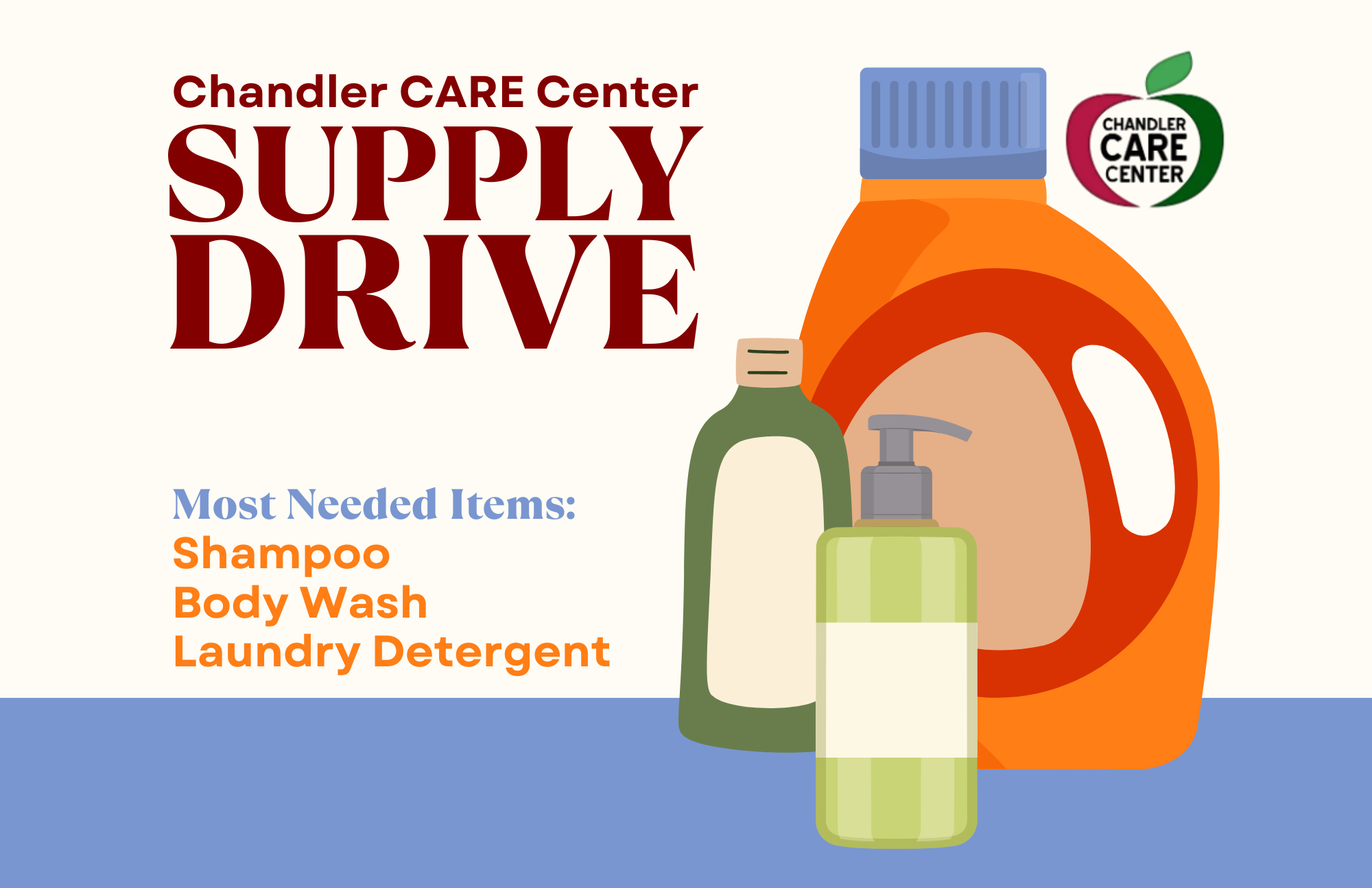 Help Families in Need – Chandler CARE Center Supply Drive!