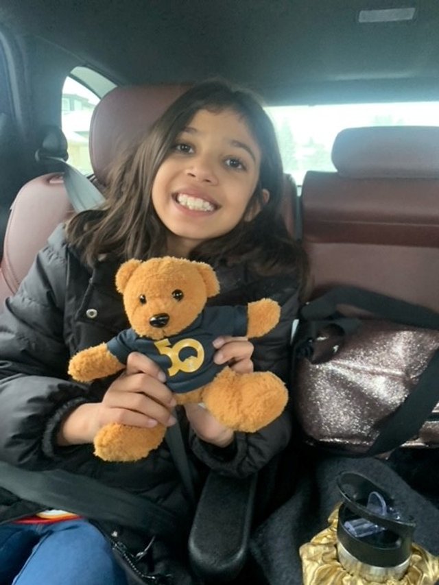 Arissa Shajani with STS Teddy Bear.jpg