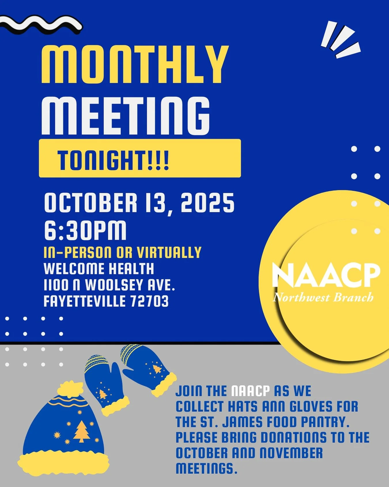 We hope to see you tonight in person or in Zoom https://us02web.zoom.us/j/88171035782