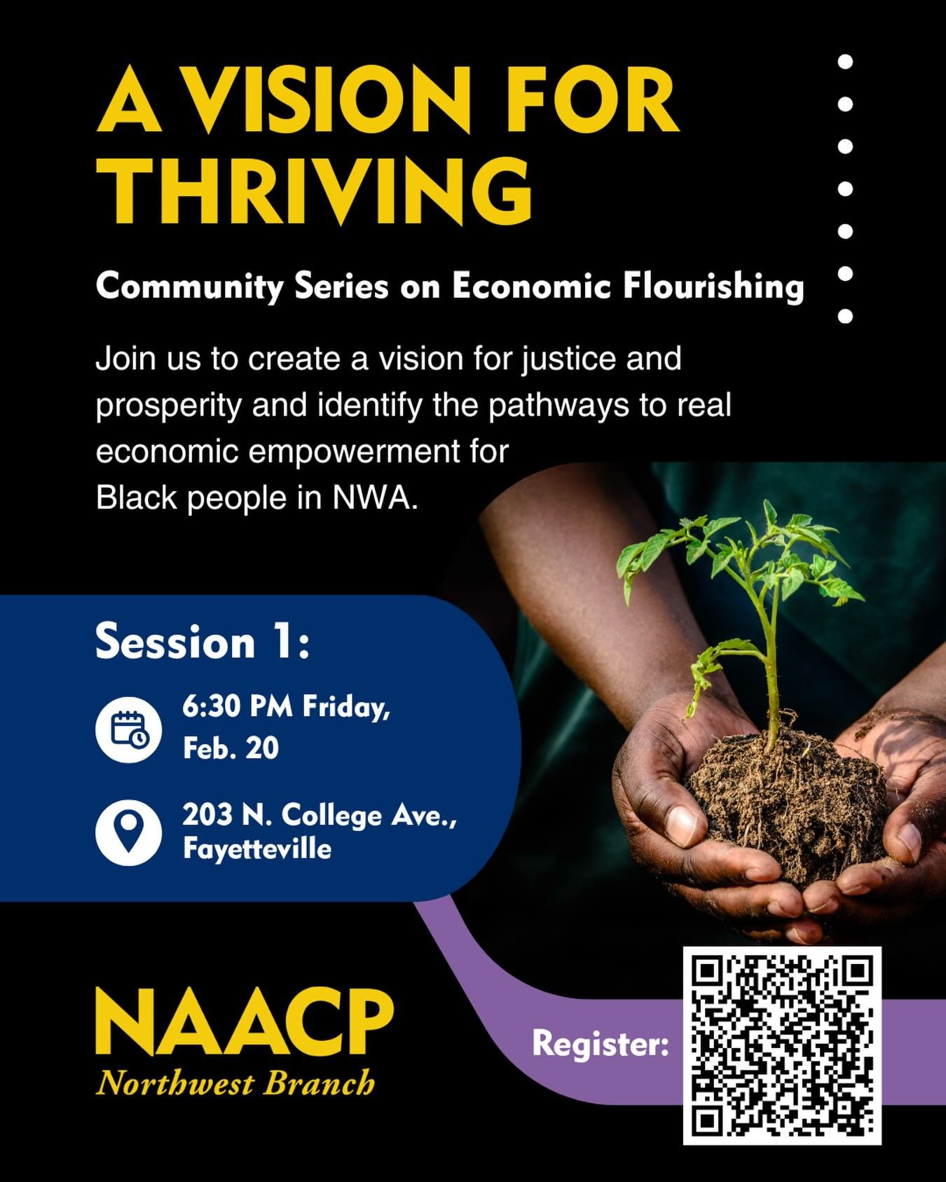 Now that the Founders&rsquo; Day luncheon is over, we&rsquo;ve got a great way for you to stay involved and help build a stronger community for people of color here in NWA. This Friday we&rsquo;re holding the first of a new series of community sessio