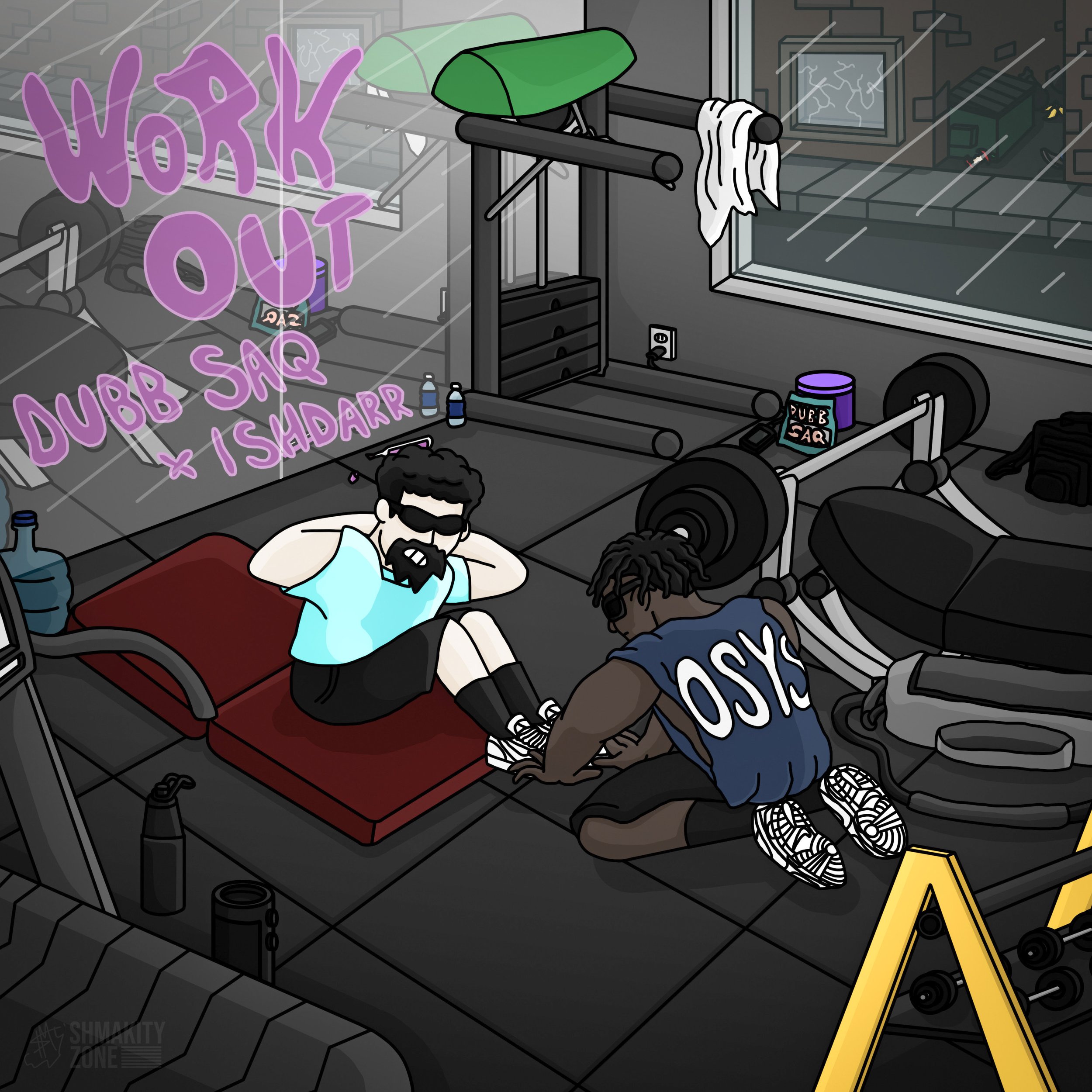 Artwork for "WORKOUT" by Dubb Saq and IshDarr
