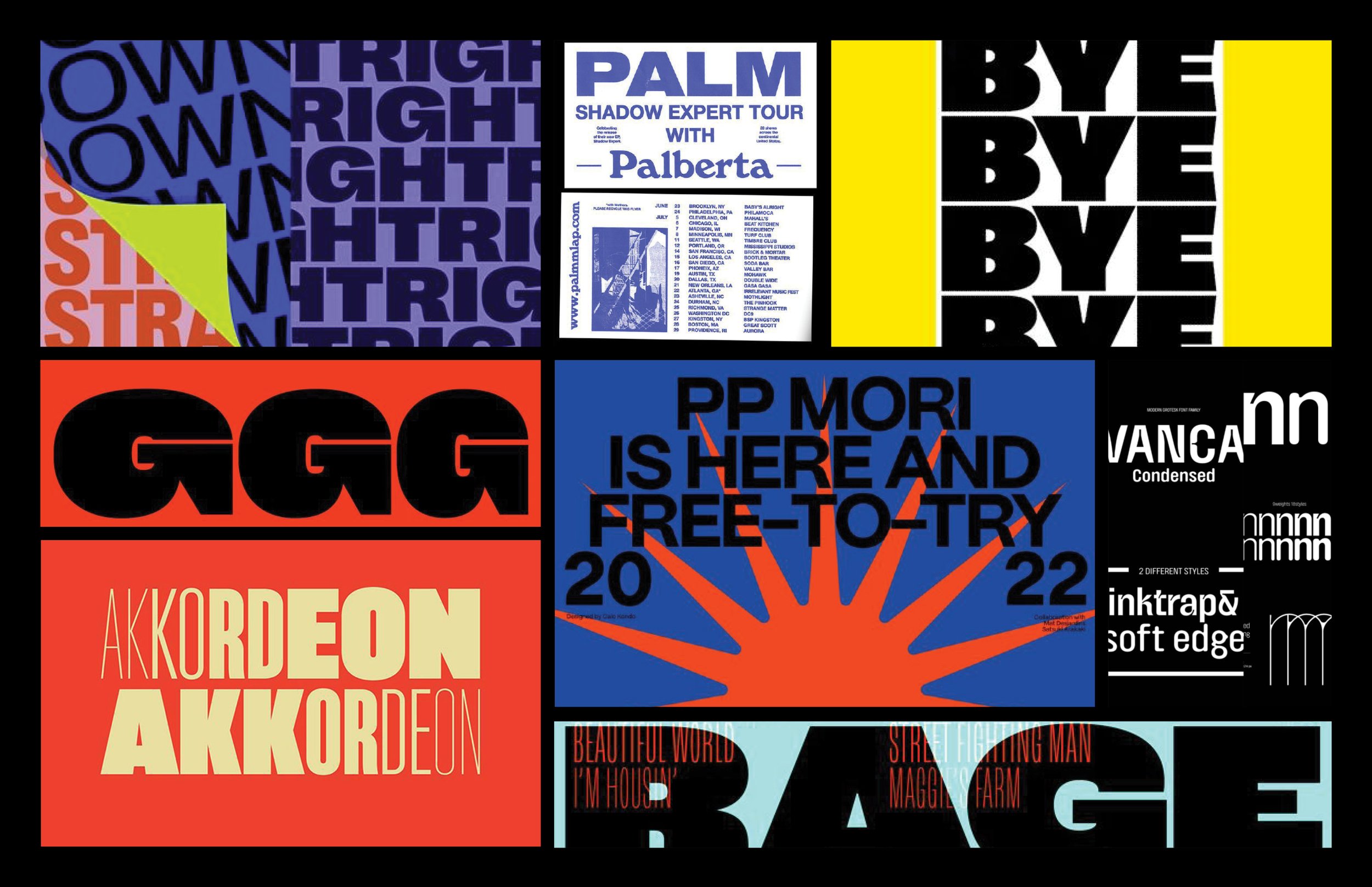 Kinetic Type Moodboard
