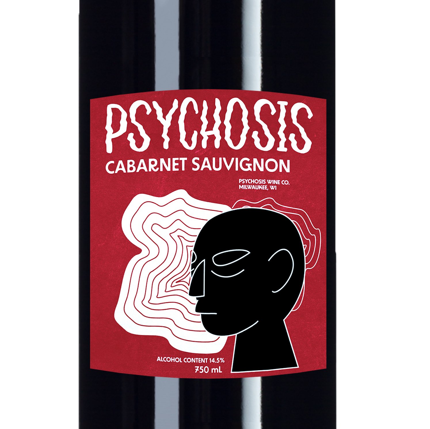 Psychosis Cabarnet Sauvignon Label Mockup