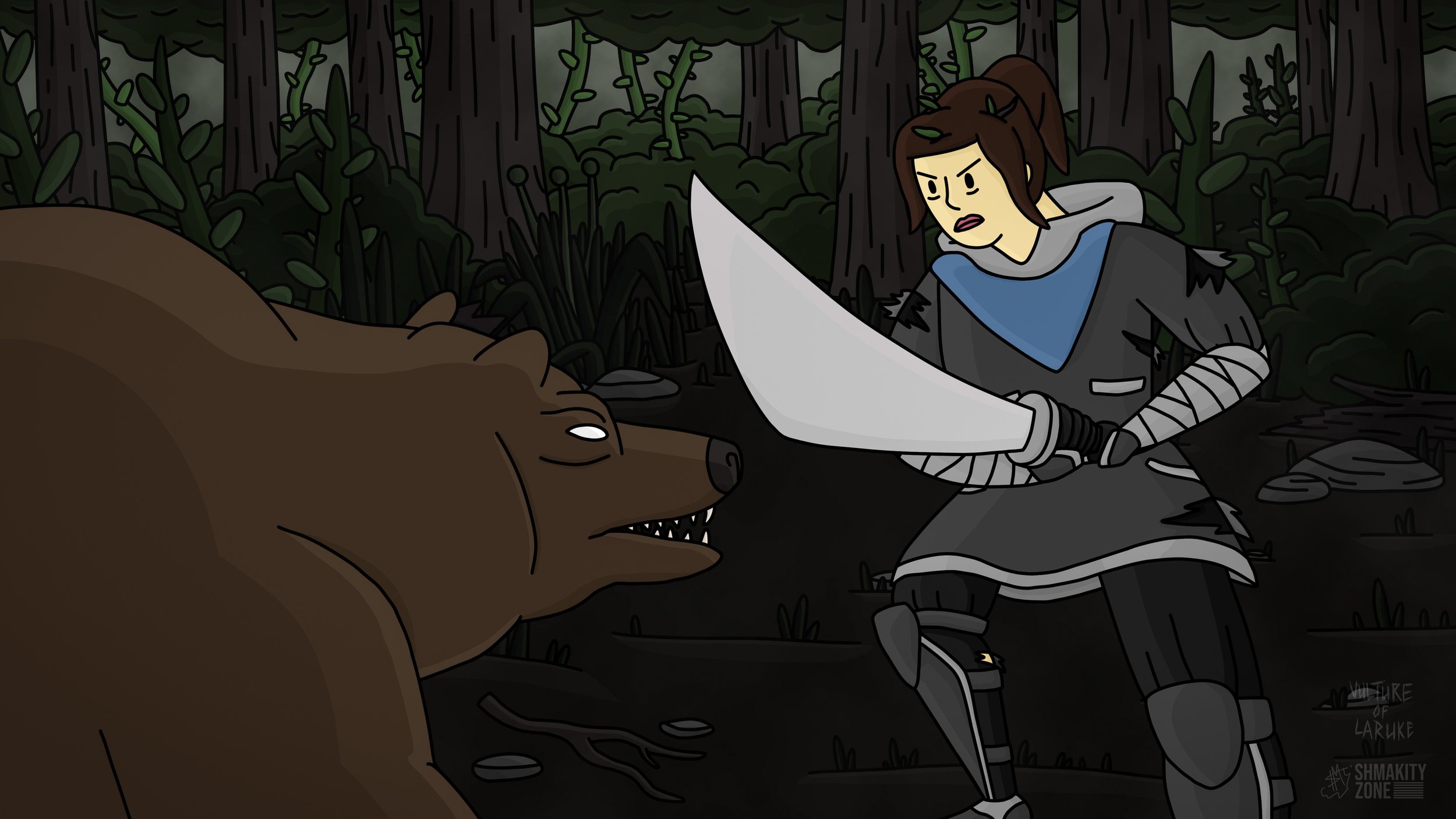 Alia, The Swordswoman for Vulture of Laruke