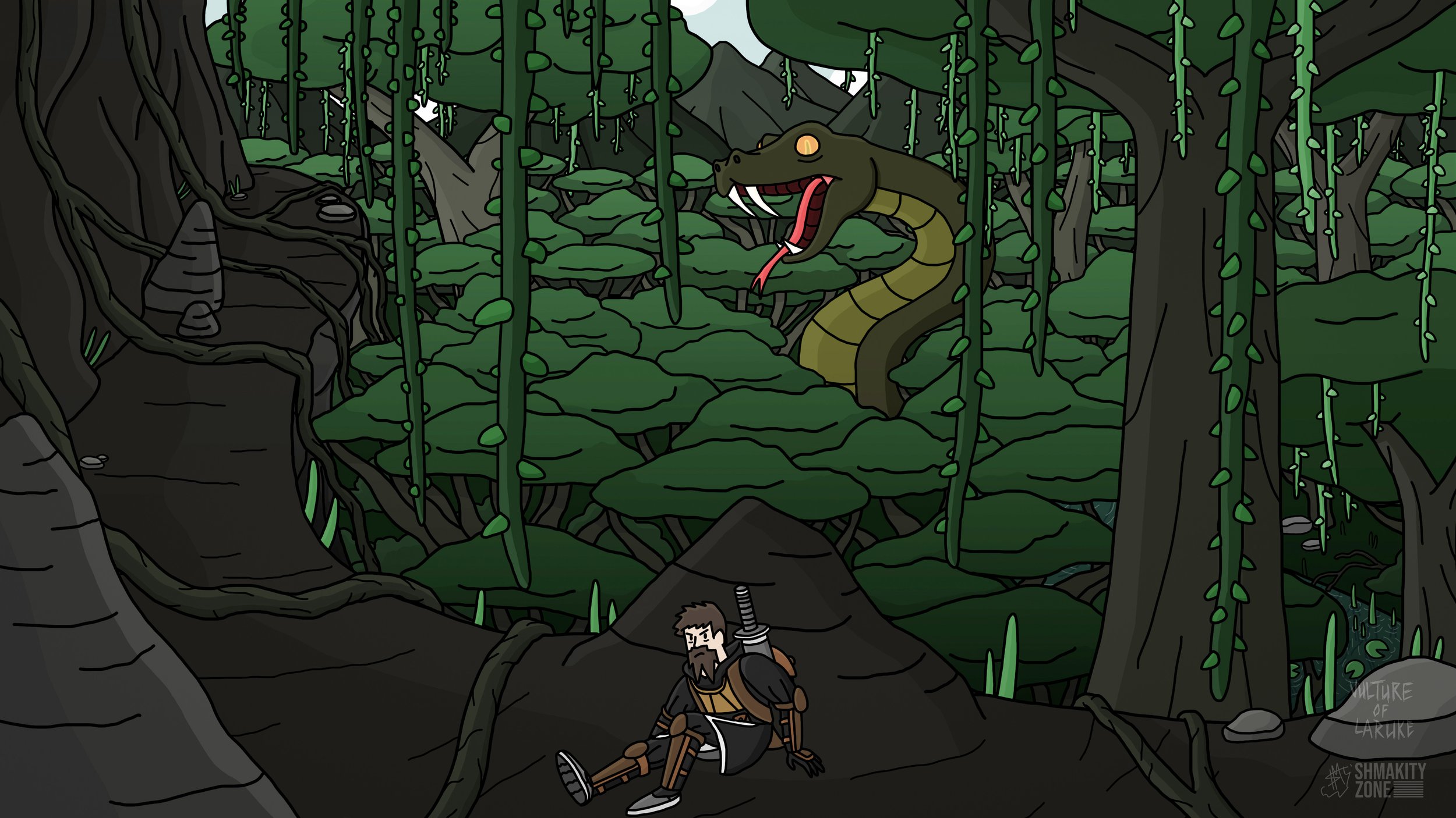 Man-Eating Snake for Vulture of Laruke