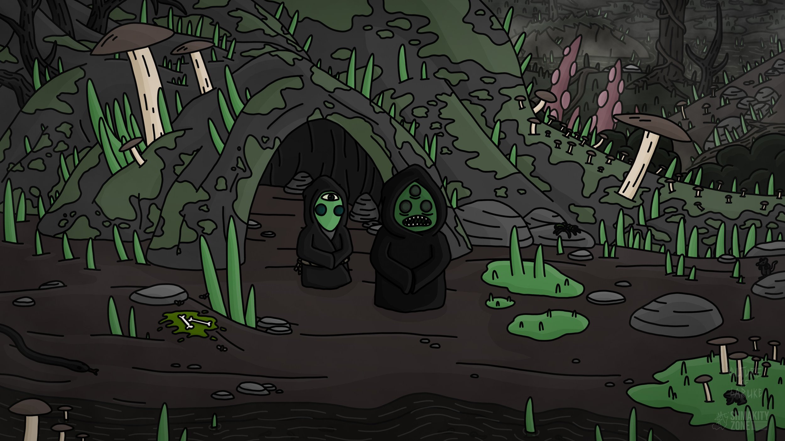The Green Men for Vulture of Laruke