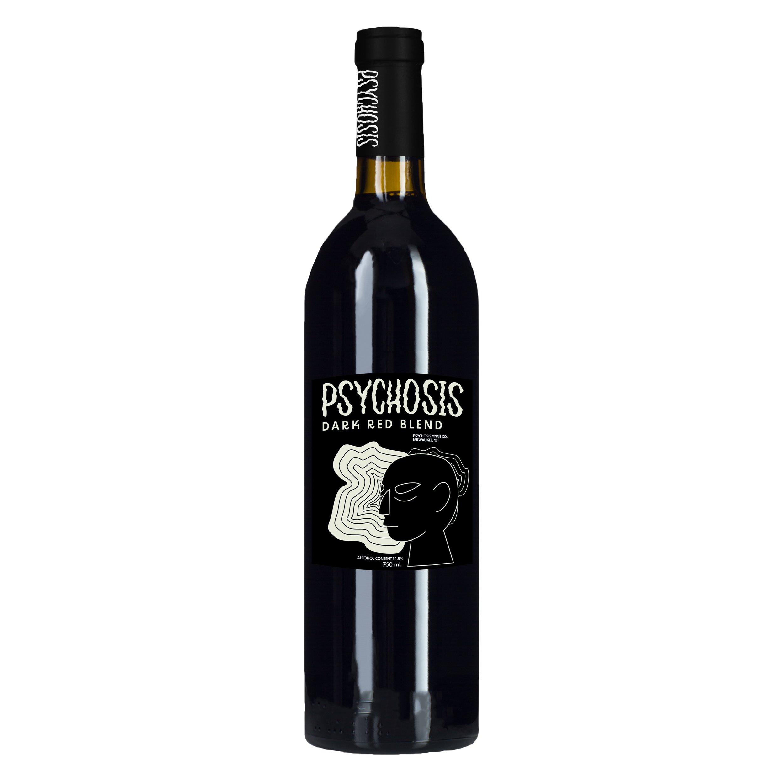 Psychosis Dark Red Blend Mockup