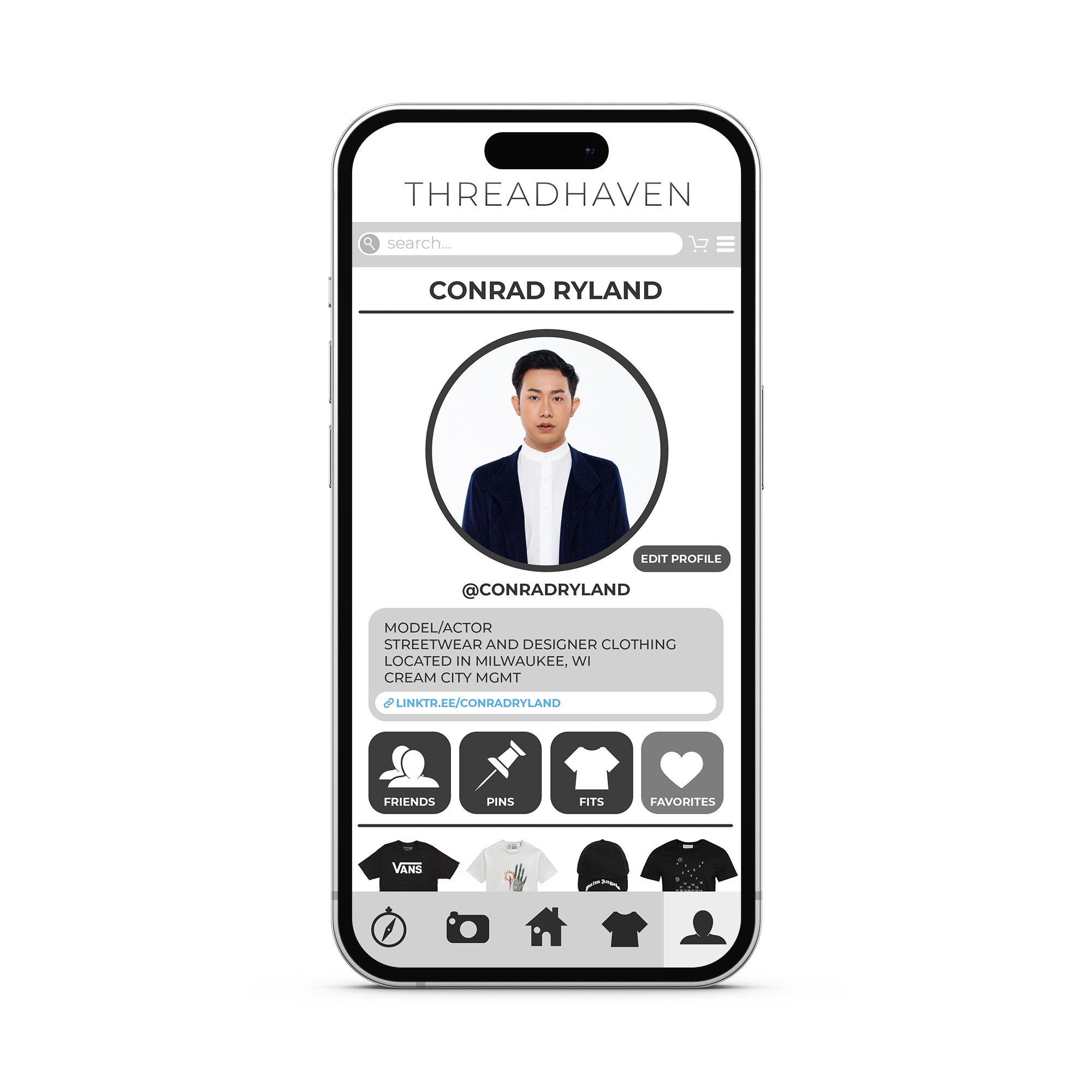 ThreadHaven Profile Page