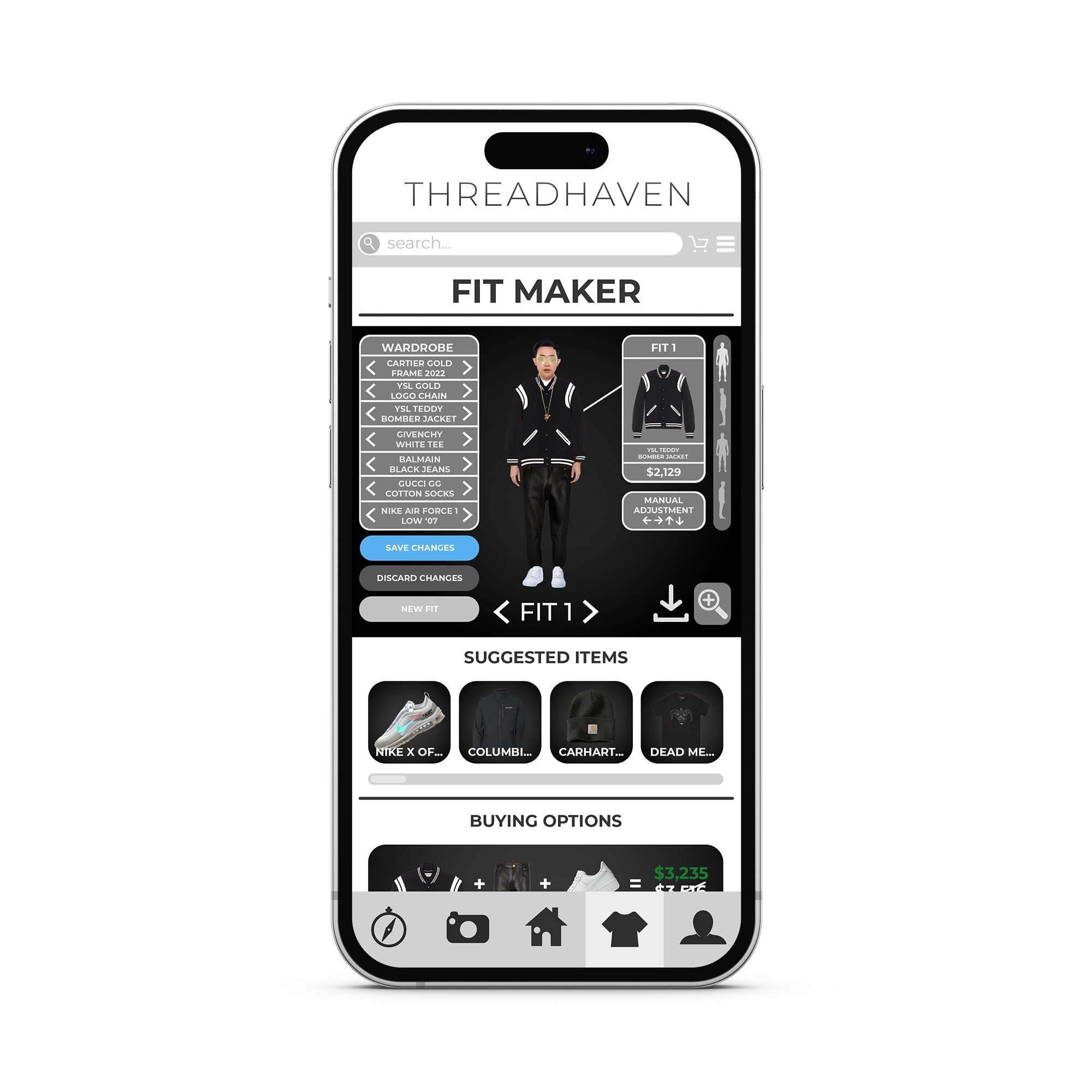 ThreadHaven Fit Maker Page