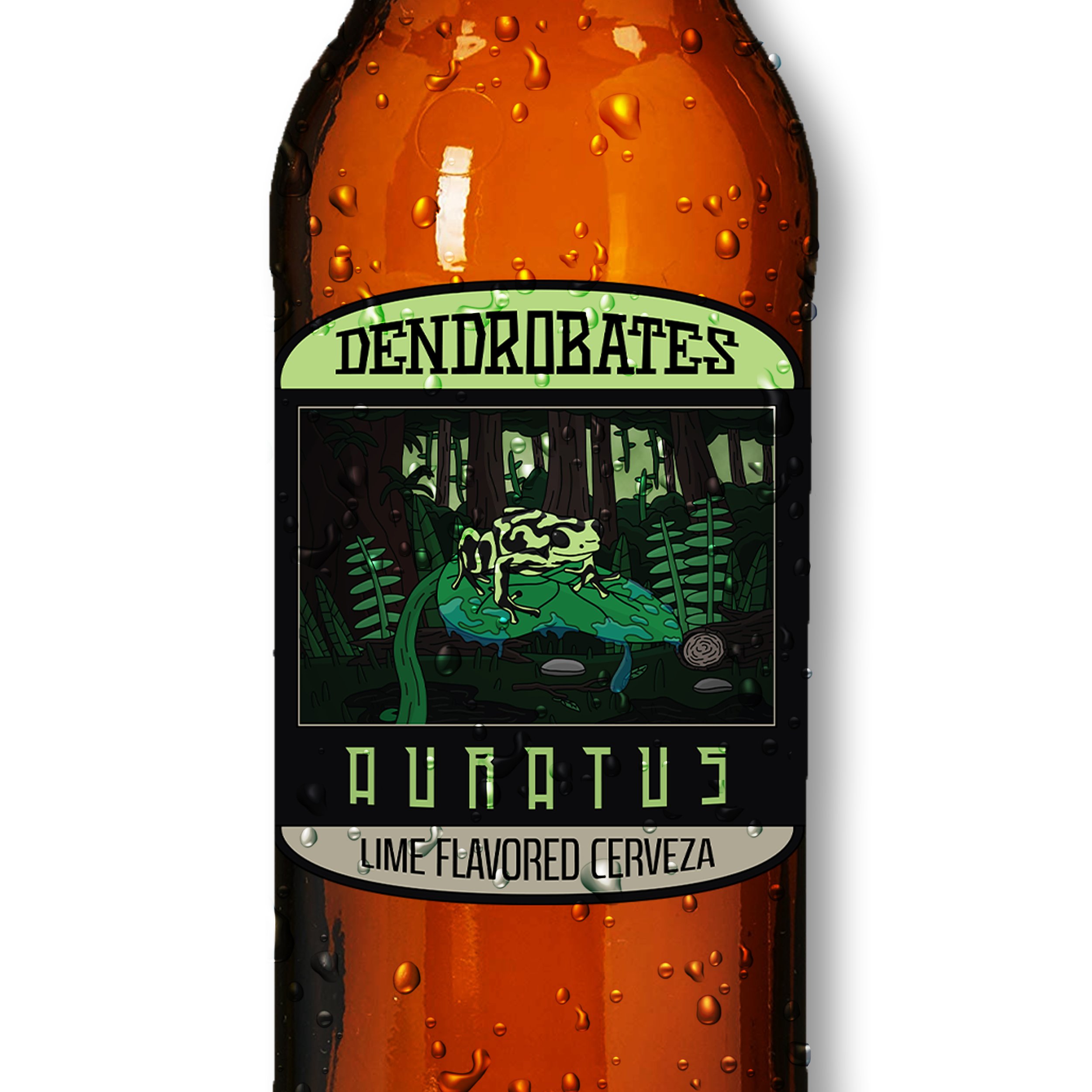 Dendrobates Bottle Mockup (Auratus)