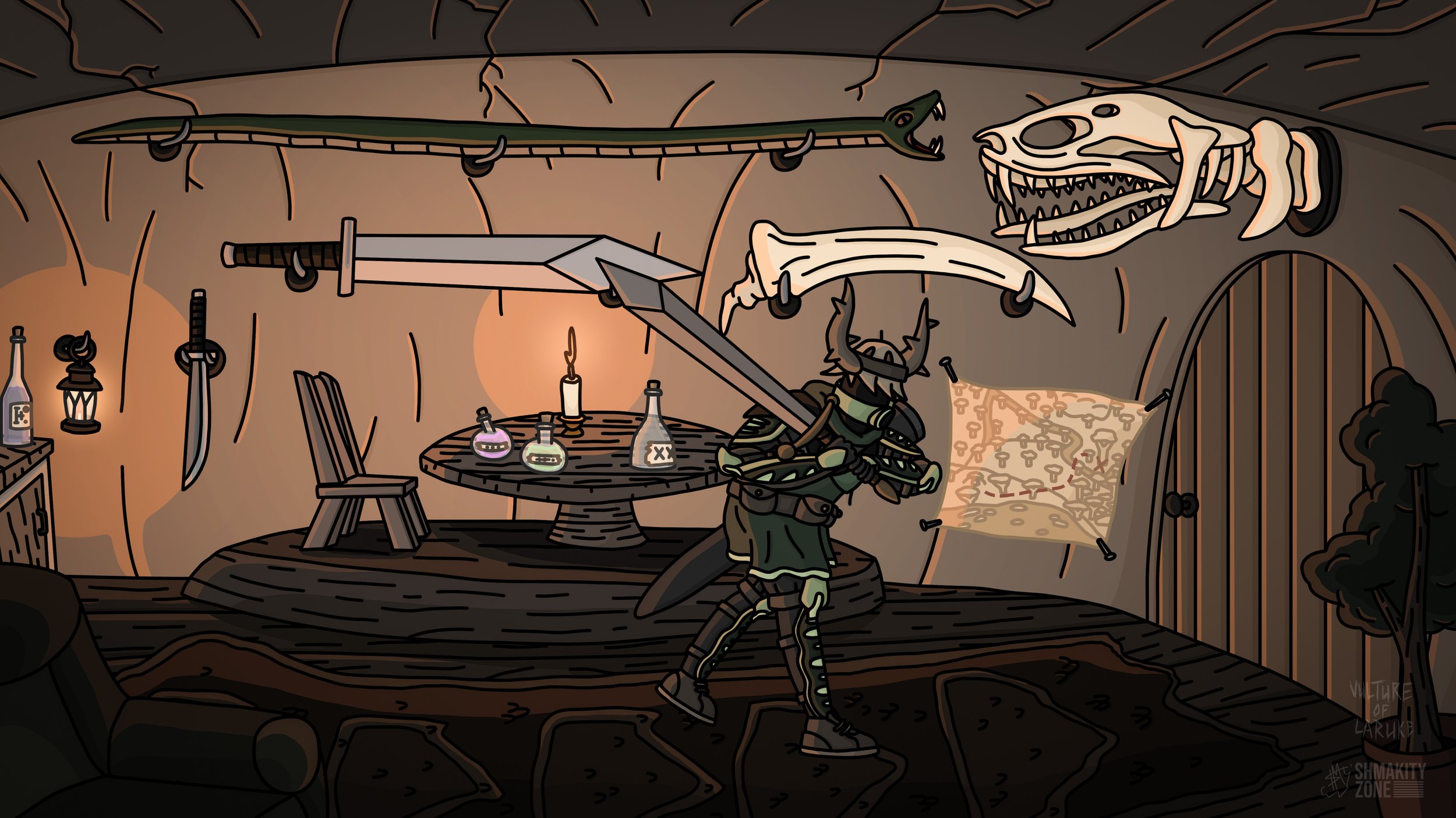 Manasuma, The Snake Hunter for Vulture of Laruke