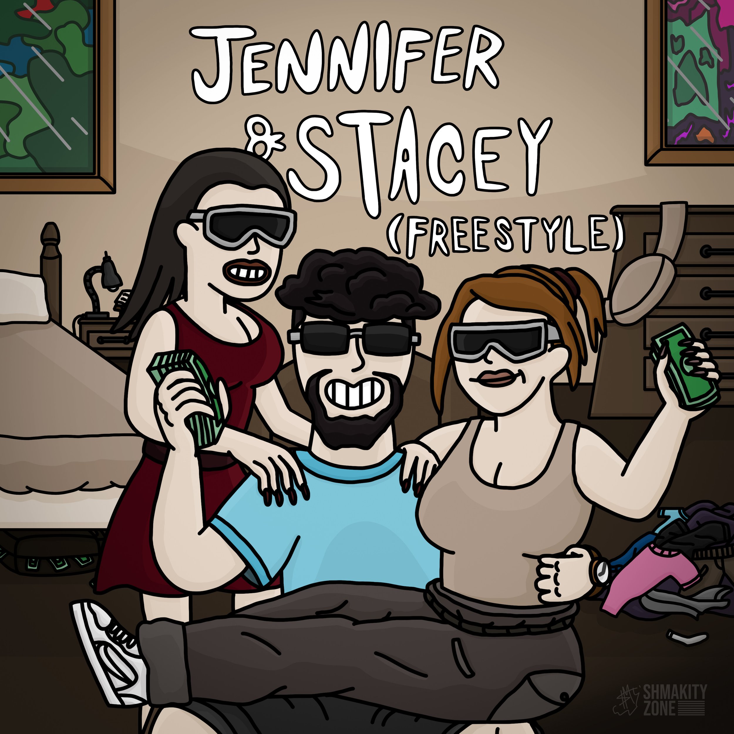 Artwork for "Jennifer and Stacey (Freestyle)" by Dubb Saq.