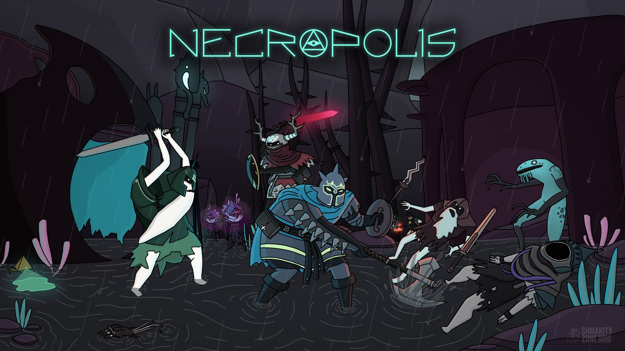 Necropolis Fan Art - Swamps of Serranian