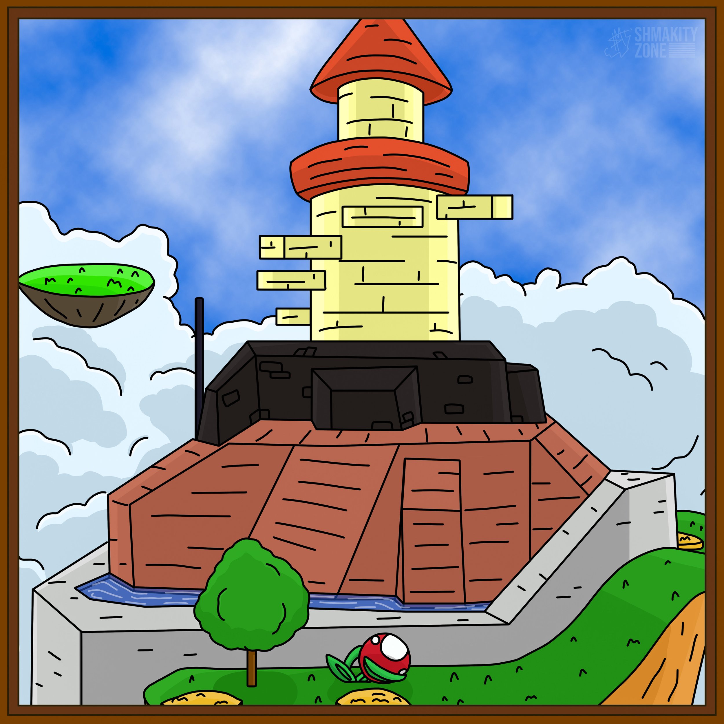 Mario 64 Fan Art - Whomp's Fortress