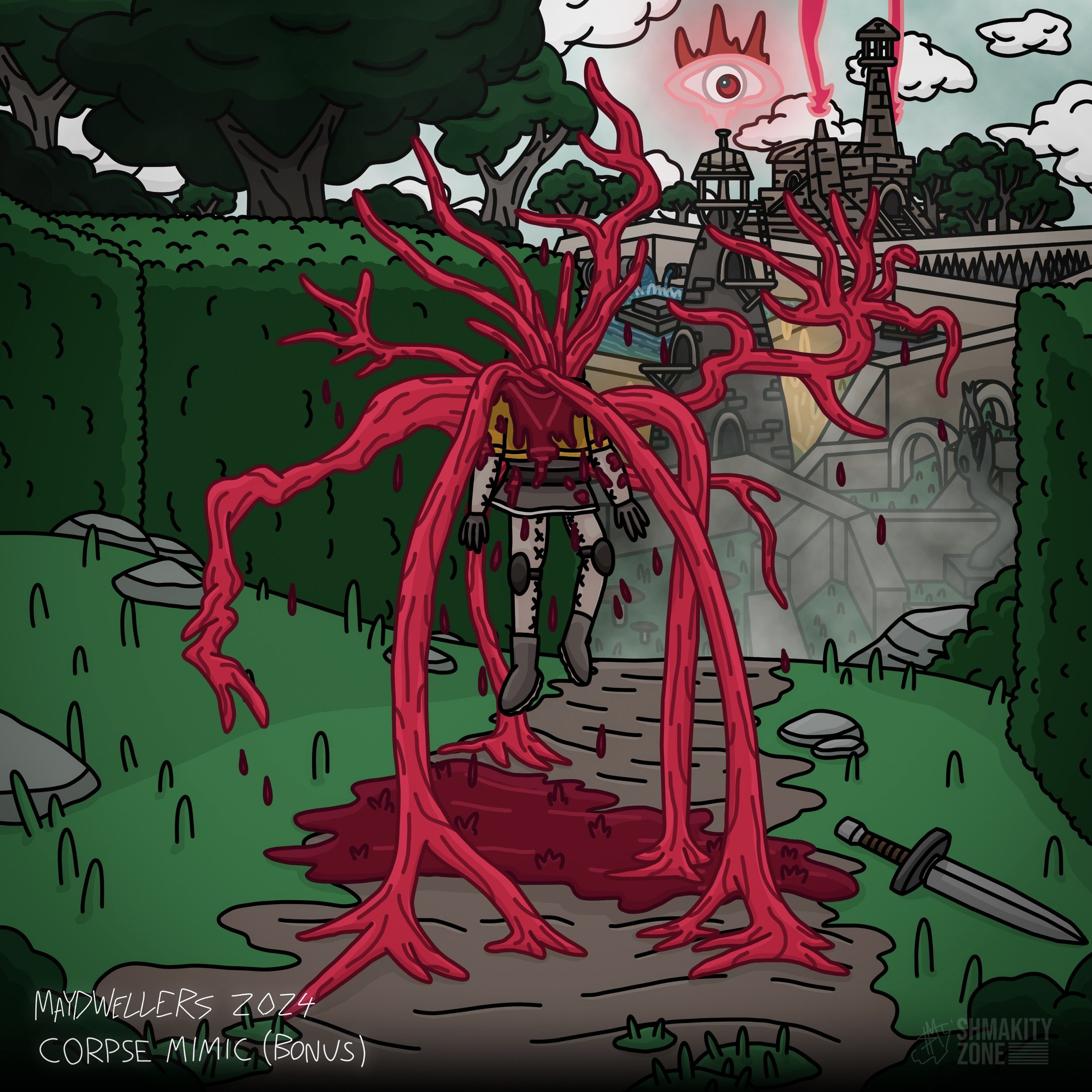 Maydwellers Art Challenge 2024 Bonus Prompt: Corpse Mimic