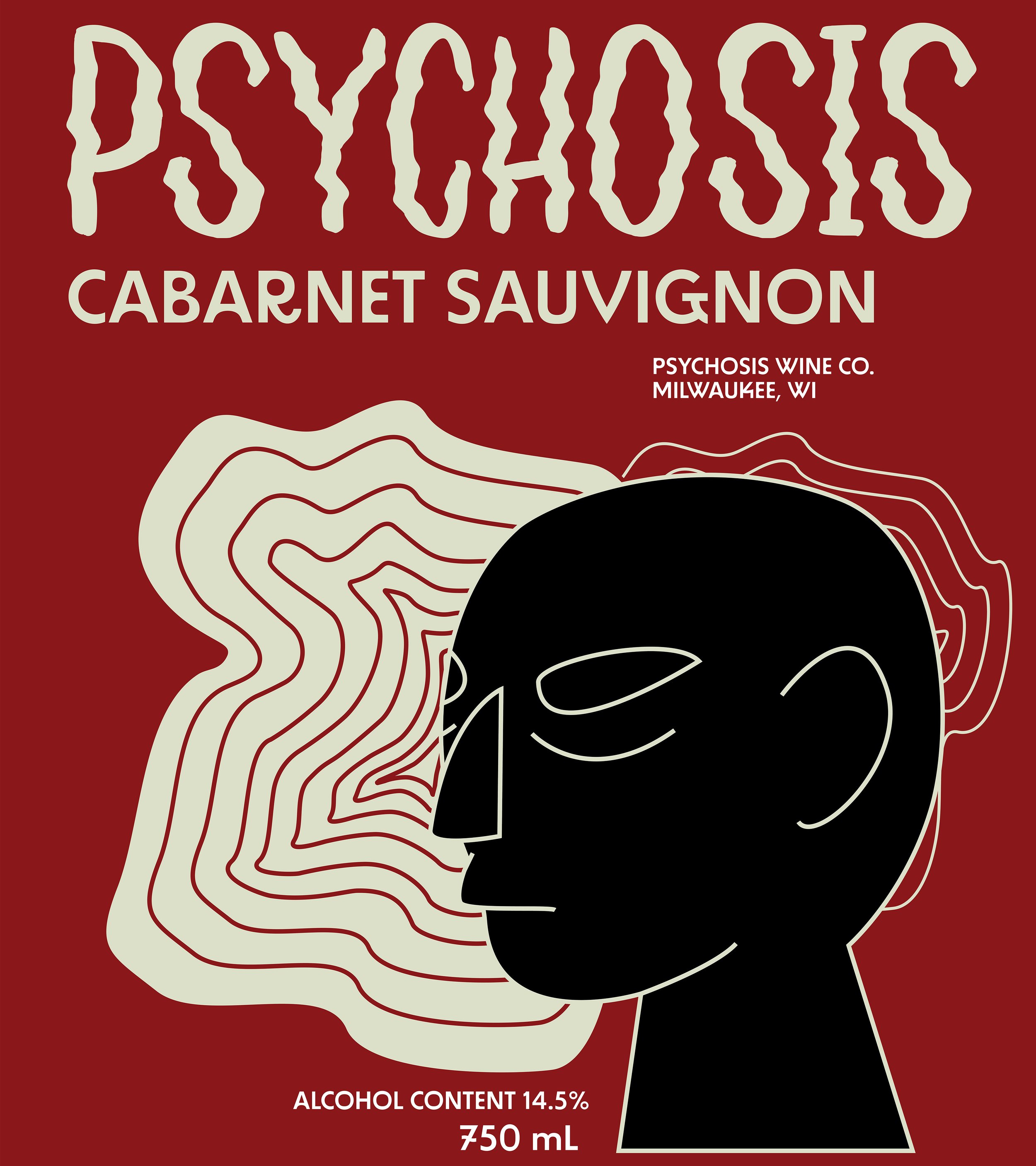Psychosis Cabarnet Sauvignon Label
