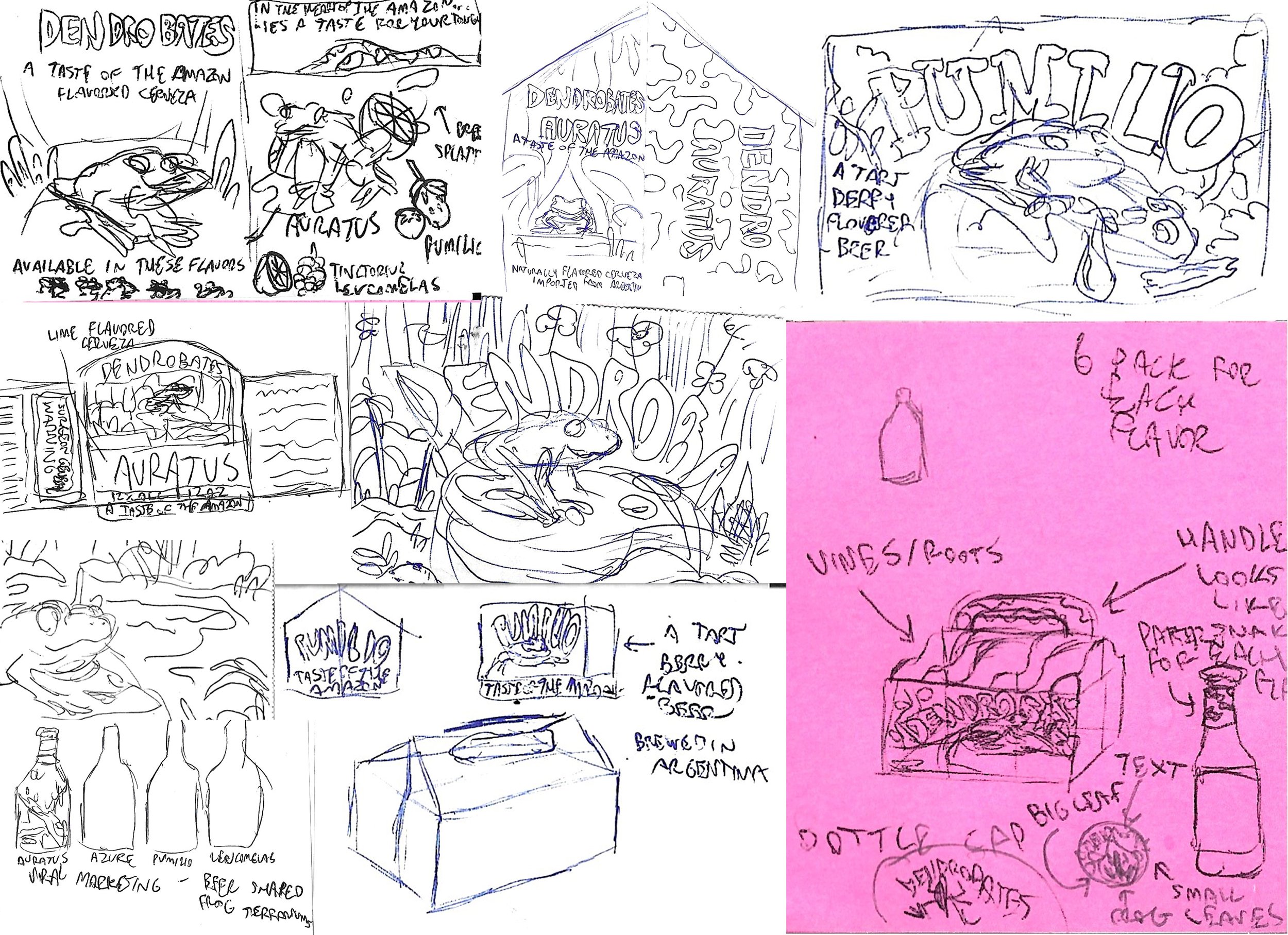 Illustration and Packaging Sketches