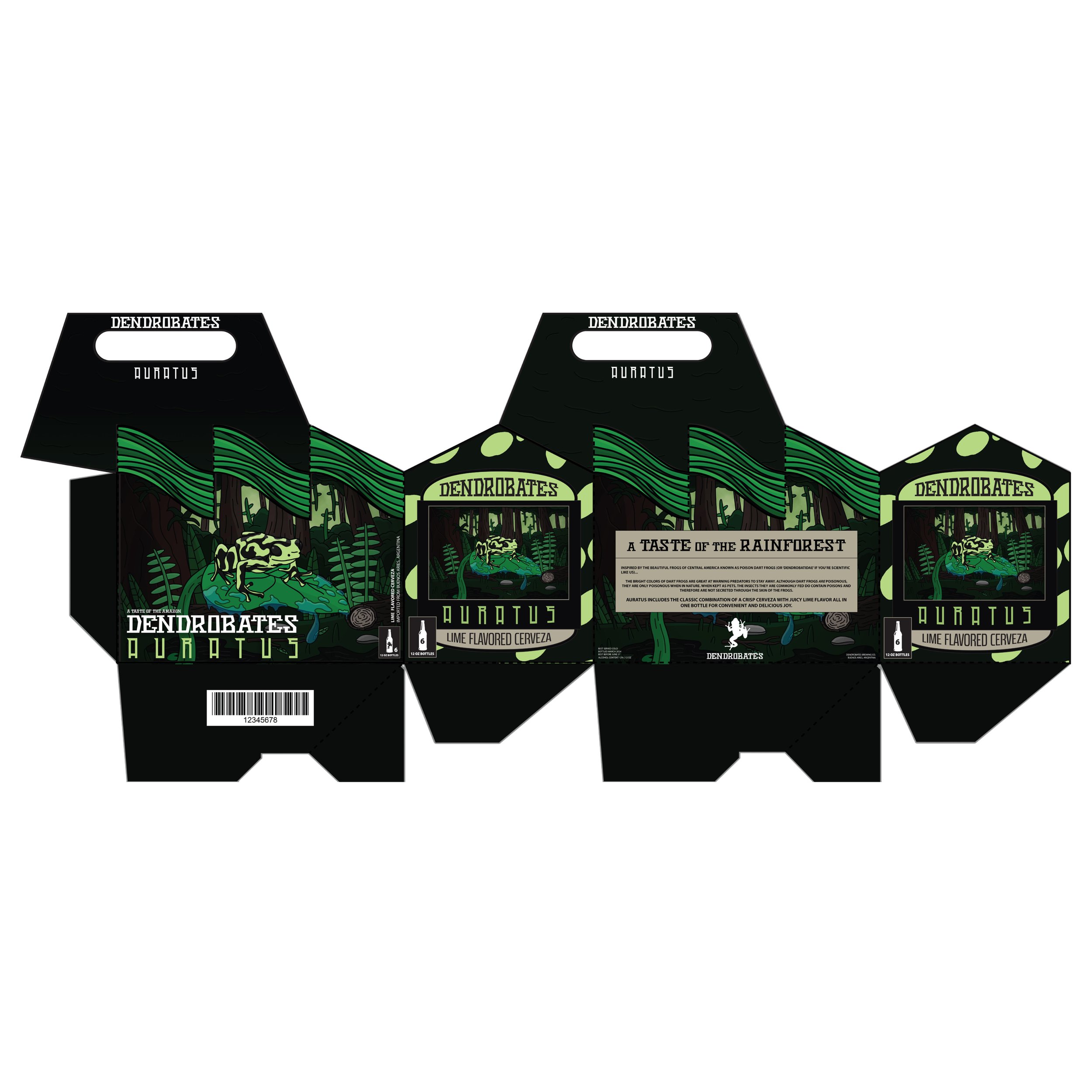 Dendrobates 6-Pack Packaging (Auratus)