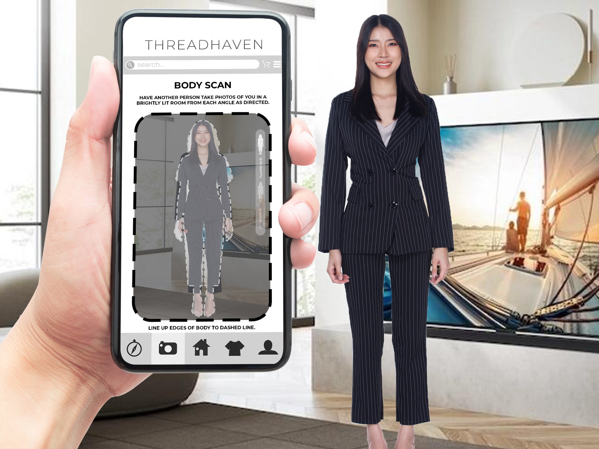 ThreadHaven Body Scan Mockup