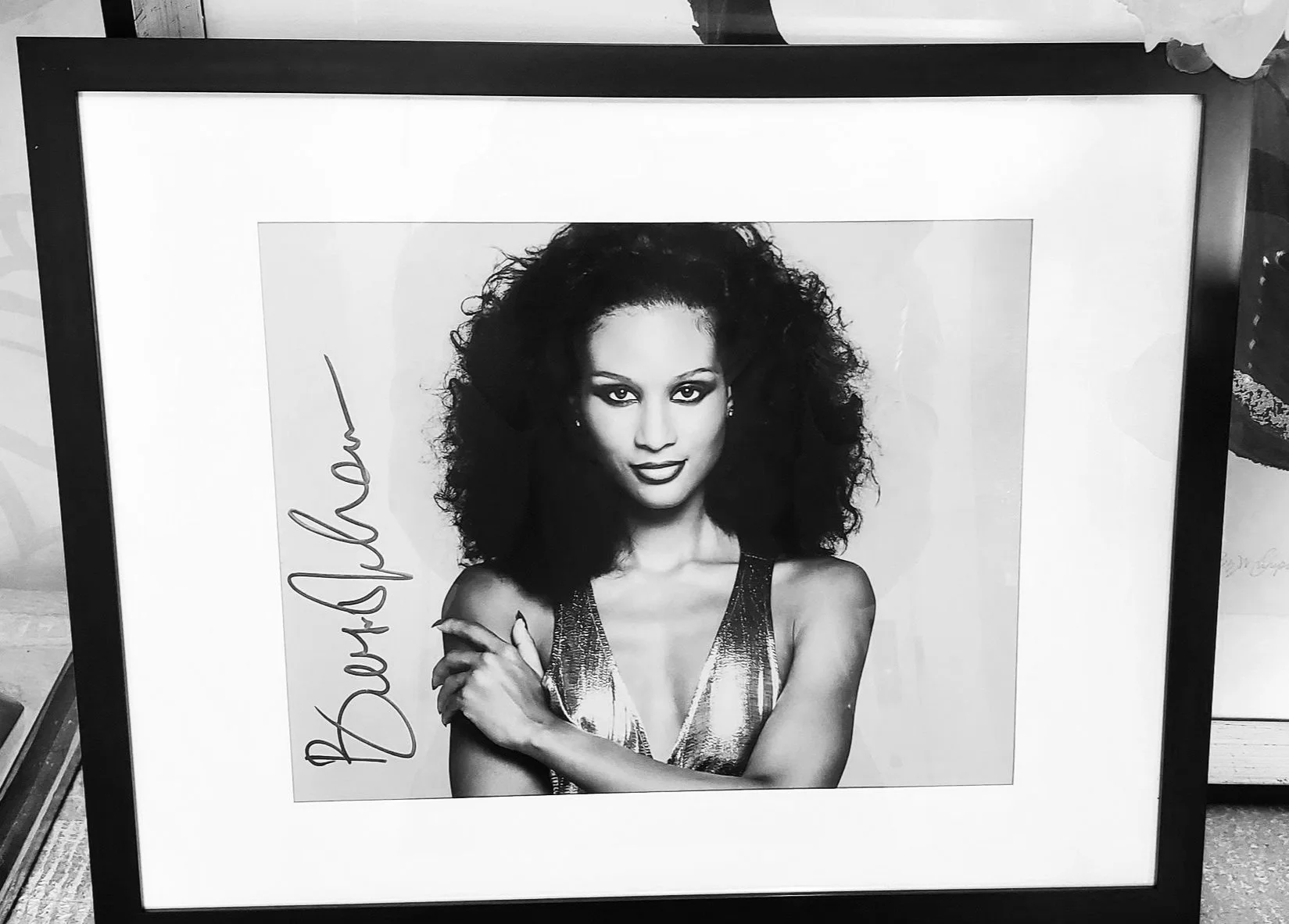 Autographed image of Beverly Johnson for The Madame X Academy kids 