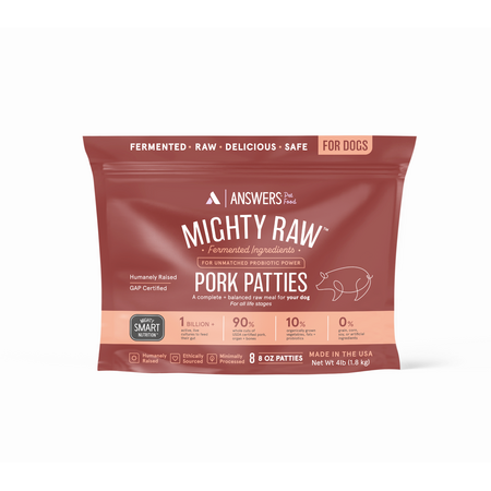 ANSWERS Mighty Raw Pork for dogs