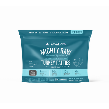 ANSWERS Mighty Raw Turkey for dogs