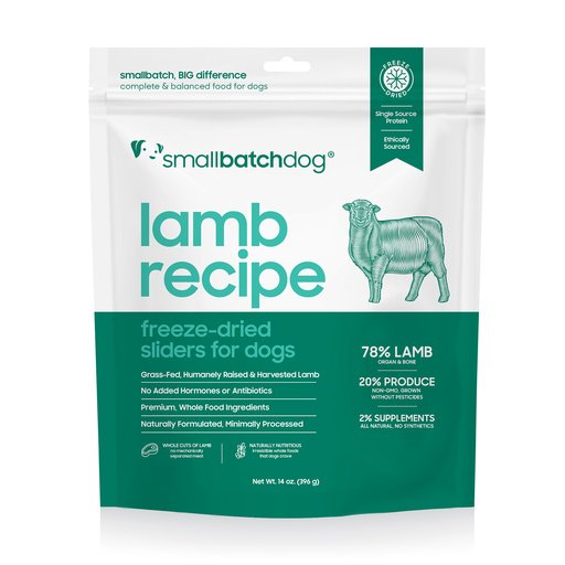 Small Batch Freeze Dried Lamb for dogs