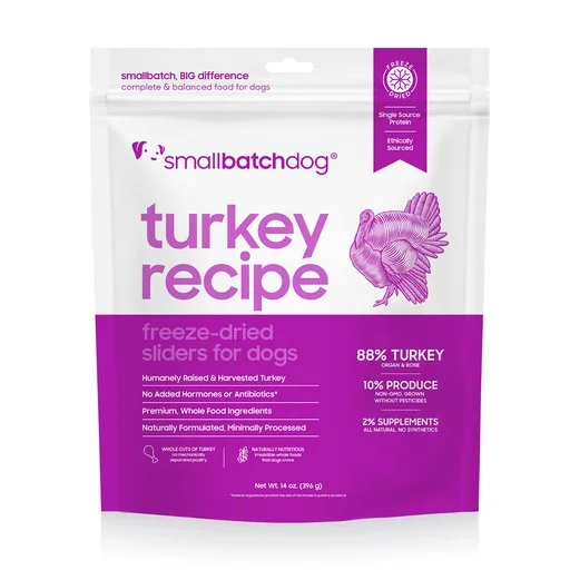 Small Batch Freeze Dried Turkey for dogs