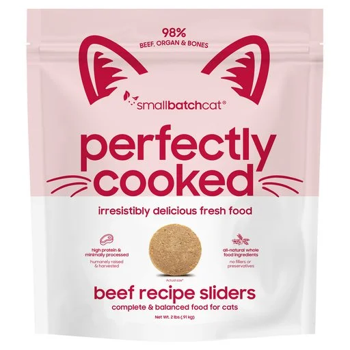 Small Batch Frozen Perfectly Cooked Beef for Cats