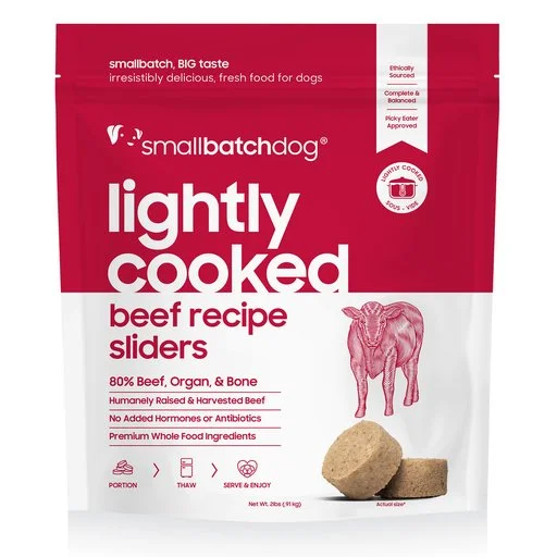 Small Batch Lightly Cooked Beef for dogs