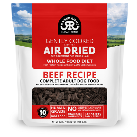 Raised Right Air Dried Original Beef Adult Dog Recipe