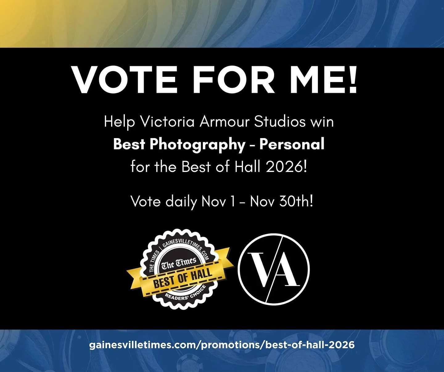 Voting for Best of Hall 2026 is officially open! Still feels insane I was even nominated &mdash; thank you for the support! 💙

To vote, click on the link in my bio! You can vote once a day for the entire month of November! 

#bestofhall2026 #gainesv