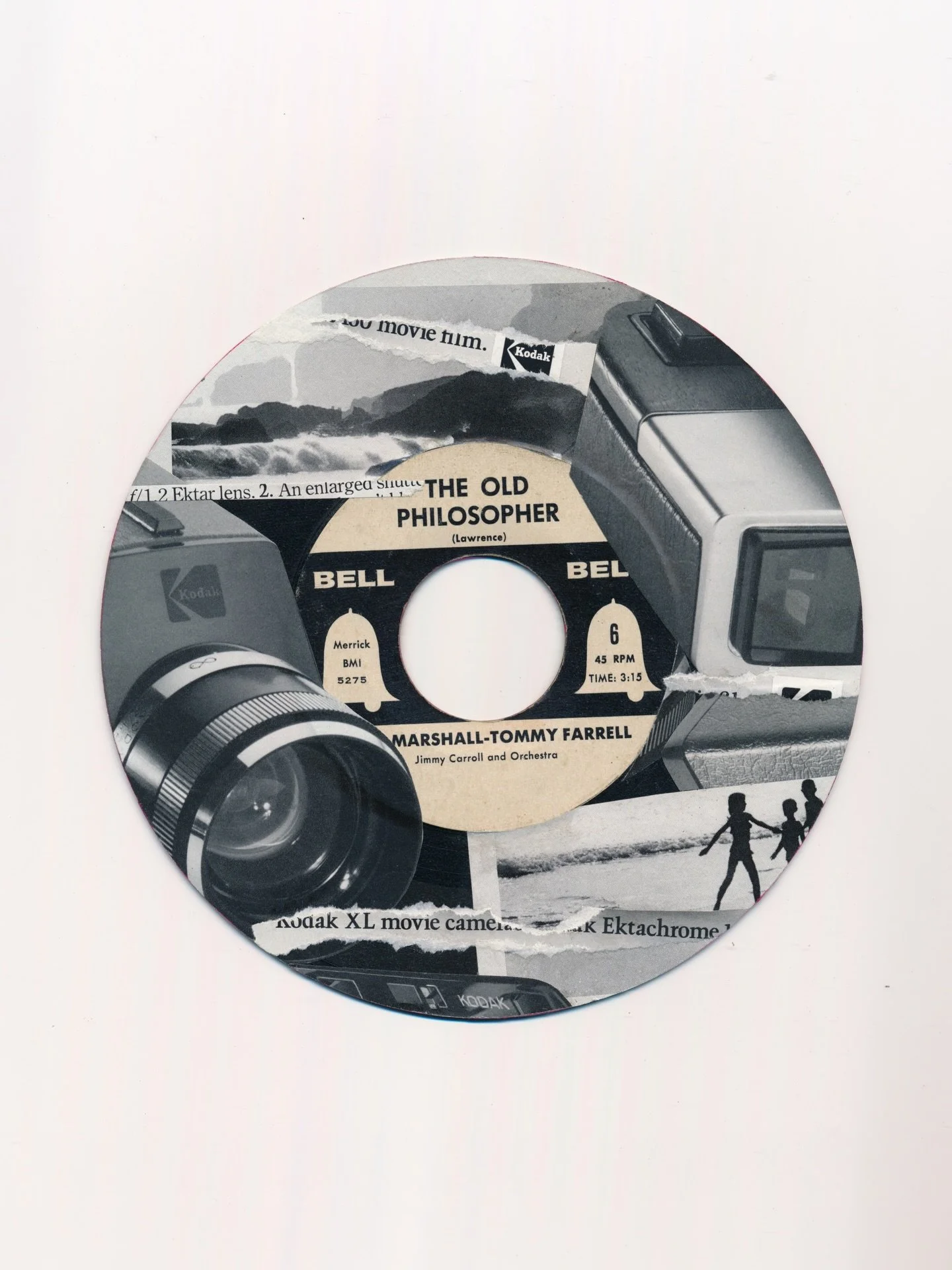 &ldquo;Ektachrome Mono: Greyscale&rdquo; 📽️

A hand-cut and pasted collage on a 45 record, composed of images from vintage books and magazines; used under fair use principles.

🏷️: #collageart #contemporarycollage #cutandpaste #analogcollage #mixed